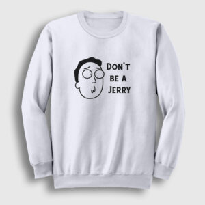 Jerry Rick And Morty Sweatshirt beyaz