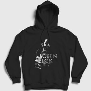 John Wick Kapşonlu Sweatshirt siyah