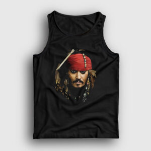 Johnny Depp Captain Jack Sparrow Atlet siyah