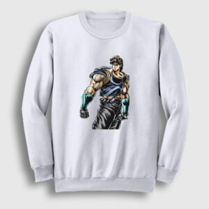 Jonathan Joestar Anime Jojo Sweatshirt beyaz