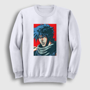 Joseph Joestar Anime Jojo Sweatshirt beyaz