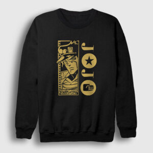 Jotaro Kujo V3 Anime Jojo Sweatshirt siyah