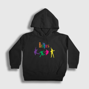 Jump The Beatles Çocuk Kapşonlu Sweatshirt siyah