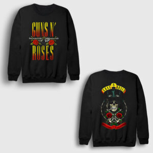 Jungle Guns N Roses Sırt Baskılı Sweatshirt siyah