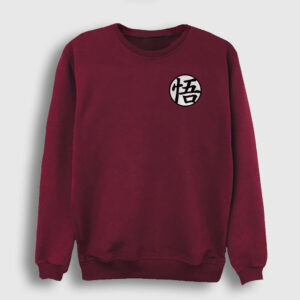 Kanji Go Anime Dragon Ball Sweatshirt bordo