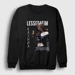 Kazuha K-Pop Le Sserafim Sweatshirt siyah