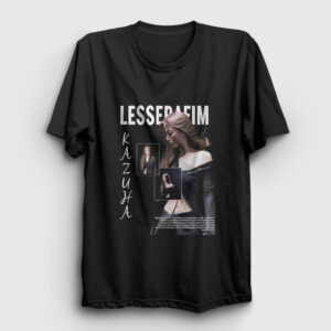 Kazuha K-Pop Le Sserafim Tişört siyah
