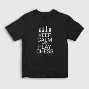 Keep Calm And Play Chess Satranç Çocuk Tişört