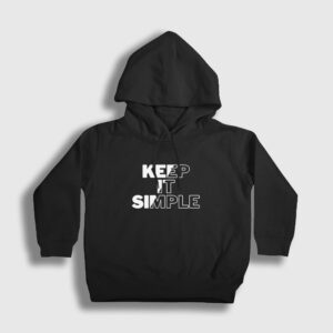 Keep It Simple Çocuk Kapşonlu Sweatshirt