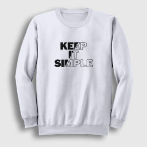 Keep It Simple Sweatshirt beyaz