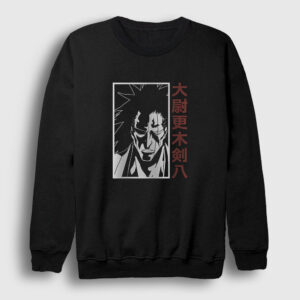 Kenpachi Anime Bleach Sweatshirt siyah