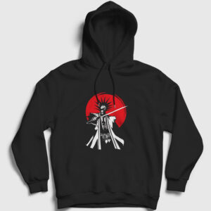 Kenpachi V3 Anime Bleach Kapşonlu Sweatshirt siyah