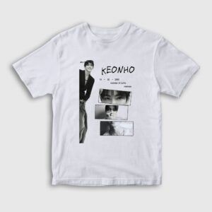 Keonho K-Pop Cortis Çocuk Tişört Beyaz