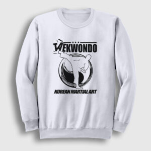 Kick Taekwondo Ufc Mma Tekvando Sweatshirt beyaz