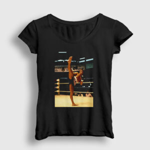 Kickboxer Film Jean Claude Van Damme Kadın Tişört siyah