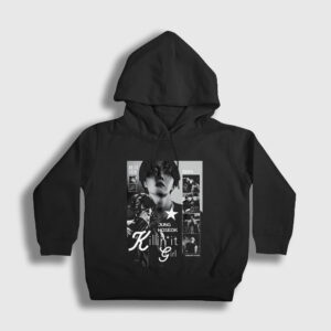 Killin It Girl J-Hope Jung Hoseok Çocuk Kapşonlu Sweatshirt siyah