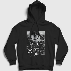 Killin It Girl J-Hope Jung Hoseok Kapşonlu Sweatshirt siyah