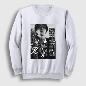 Killin It Girl J-Hope Jung Hoseok Sweatshirt beyaz