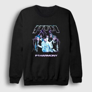 Killin It K-Pop P1Harmony Sweatshirt Siyah