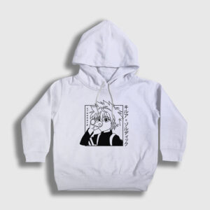 Killua Anime Hunter X Hunter Çocuk Kapşonlu Sweatshirt