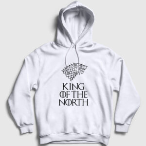 King Game Of Thrones Kapşonlu Sweatshirt beyaz