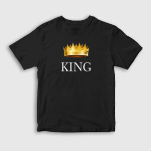 King Kral Çocuk Tişört siyah