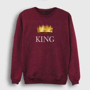King Kral Sweatshirt bordo