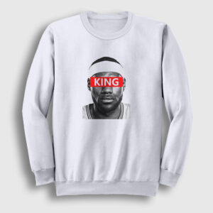 King LeBron James Nba Basketbol Sweatshirt beyaz