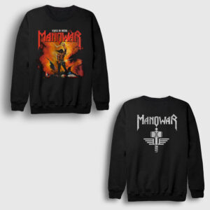 Kings Of Metal Manowar Sırt Baskılı Sweatshirt siyah