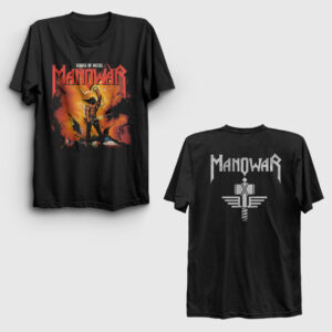 Kings Of Metal Manowar Sırt Baskılı Tişört siyah