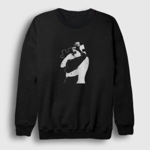 Kiss Valentine's Day Sevgililer Günü Sweatshirt siyah