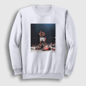 Knockout Muhammed Ali Sweatshirt beyaz