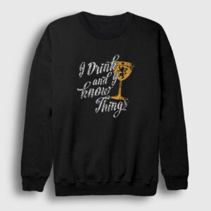 Know Game Of Thrones Sweatshirt siyah