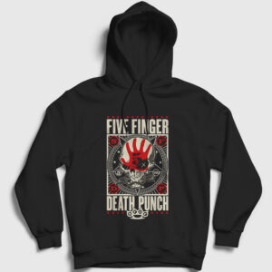 Knuckle Five Finger Death Punch Kapşonlu Sweatshirt