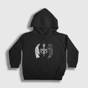 Kvitravn Wardruna Çocuk Kapşonlu Sweatshirt