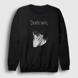 L Anime Death Note Sweatshirt siyah