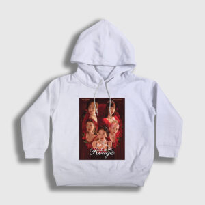 La Rouge K-Pop Red Velvet Çocuk Kapşonlu Sweatshirt beyaz