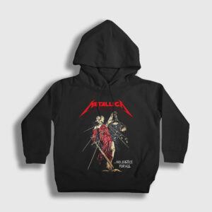 Lady Justice V2 Metallica Çocuk Kapşonlu Sweatshirt siyah