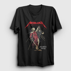 Lady Justice V2 Metallica Tişört siyah