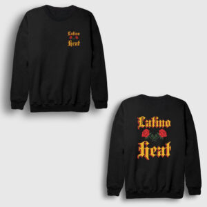 Latino Heat V2 Wwe Eddie Guerrerox Sırt Baskılı Sweatshirt siyah