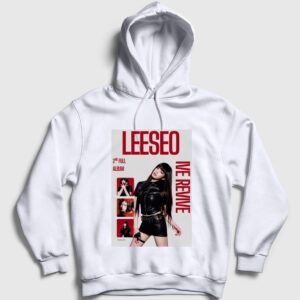Leeseo Revive K-Pop IVE Kapşonlu Sweatshirt Beyaz