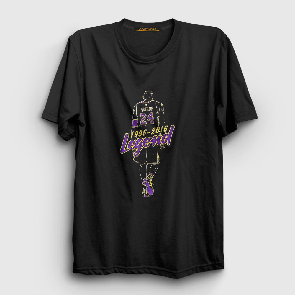 Legend 24 Kobe Bryant Basketbol Tişört Siyah