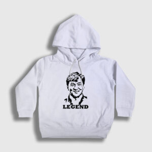 Legend Karate Jackie Chan Çocuk Kapşonlu Sweatshirt beyaz