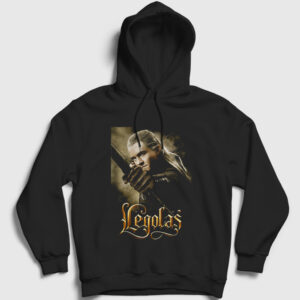 Legolas Yüzüklerin Efendisi The Lord Of The Rings Kapşonlu Sweatshirt siyah