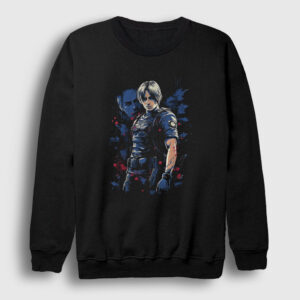 Leon Kennedy Resident Evil Sweatshirt siyah