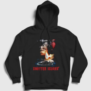 Leonardo Dicaprio Shutter Island Kapşonlu Sweatshirt siyah