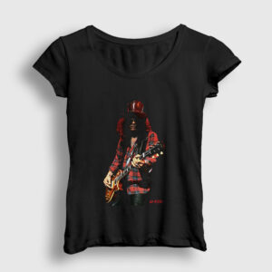Les Paul Gun's N Roses Slash Kadın Tişört siyah