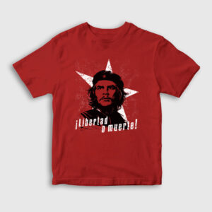 Libertad O Muerte Che Guevara Çocuk Tişört kırmızı
