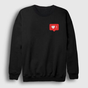 Like Beğenme Kalp Instagram Sweatshirt