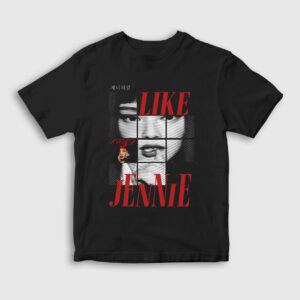 Like Jennie Blackpink Çocuk Tişört siyah